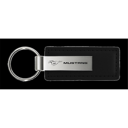 Mustang Leather Key Fob, Black